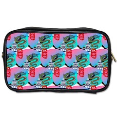 Retro Snake Toiletries Bag (one Side) by Sparkle