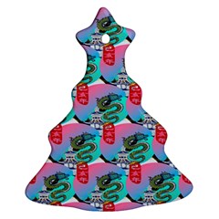 Retro Snake Christmas Tree Ornament (two Sides) by Sparkle