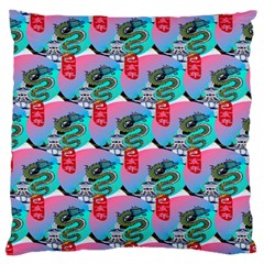 Retro Snake Large Cushion Case (one Side) by Sparkle