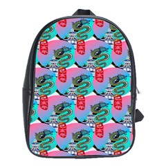 Retro Snake School Bag (xl) by Sparkle