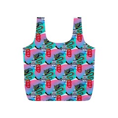 Retro Snake Full Print Recycle Bag (s) by Sparkle