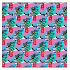 Retro Snake Large Satin Scarf (square) by Sparkle