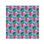 Retro Snake Small Satin Scarf (Square) Front