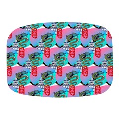 Retro Snake Mini Square Pill Box by Sparkle