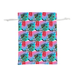 Retro Snake Lightweight Drawstring Pouch (l) by Sparkle