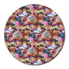 Retro Color Round Mousepads by Sparkle