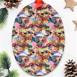 Retro Color Ornament (Oval) Front