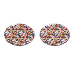 Retro Color Cufflinks (Oval)