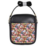 Retro Color Girls Sling Bag Front