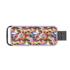 Retro Color Portable USB Flash (One Side)