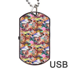 Retro Color Dog Tag Usb Flash (one Side) by Sparkle