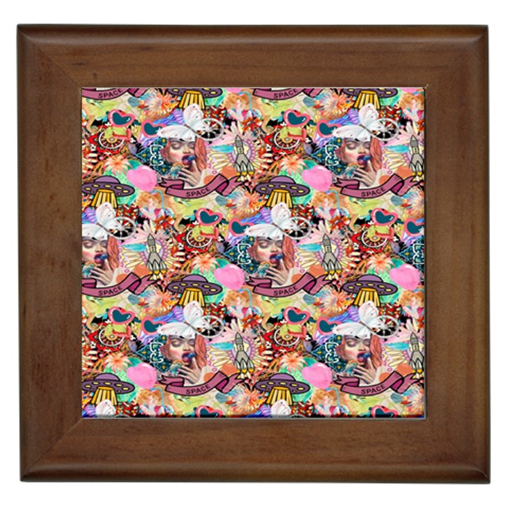 Retro Color Framed Tile