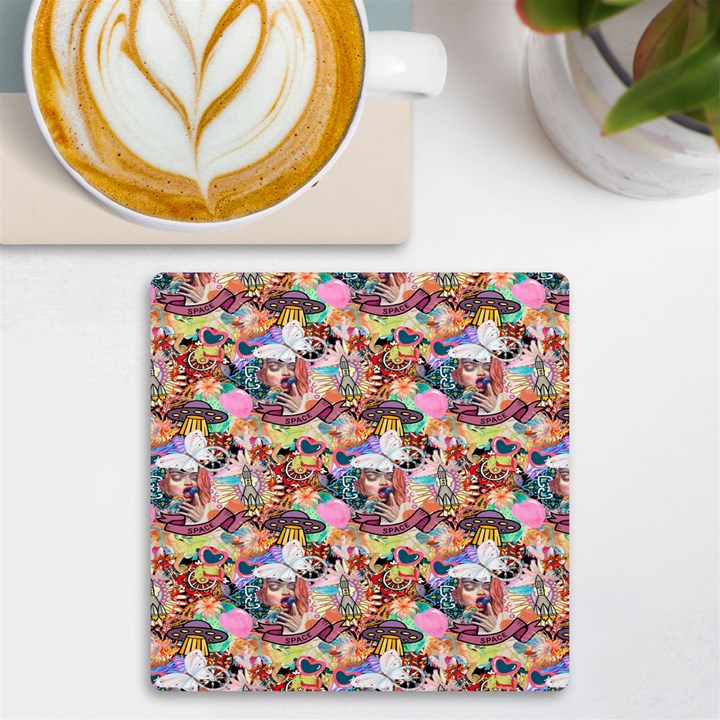 Retro Color UV Print Square Tile Coaster 