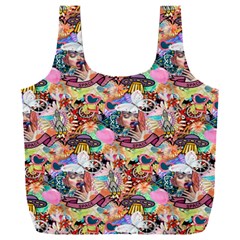 Retro Color Full Print Recycle Bag (xxxl)