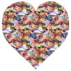 Retro Color Wooden Puzzle Heart by Sparkle