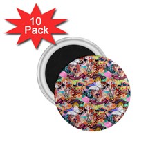 Retro Color 1 75  Magnets (10 Pack)  by Sparkle