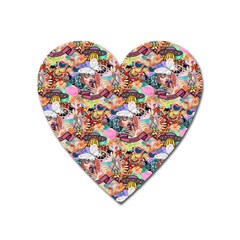 Retro Color Heart Magnet by Sparkle