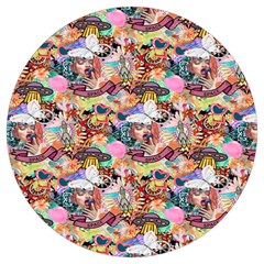 Retro Color Round Trivet by Sparkle