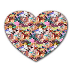 Retro Color Heart Mousepads by Sparkle