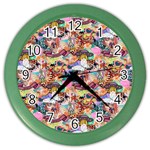 Retro Color Color Wall Clock Front