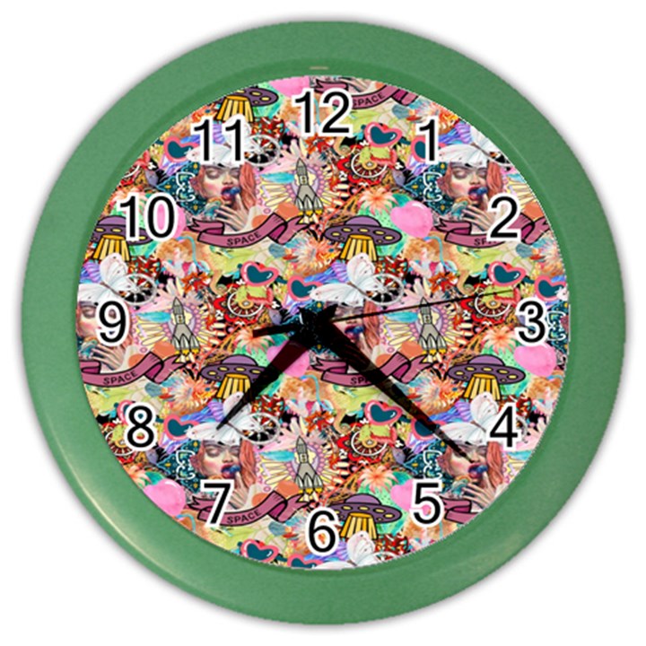 Retro Color Color Wall Clock