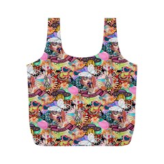 Retro Color Full Print Recycle Bag (m) by Sparkle