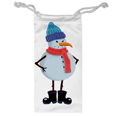 Angry Snowman Jewelry Bag by SychEva