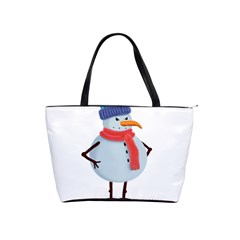 Angry Snowman Classic Shoulder Handbag by SychEva