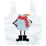 Angry snowman Full Print Recycle Bag (XXL) Front