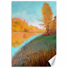 Golden Autumn Canvas 12  X 18  by SychEva