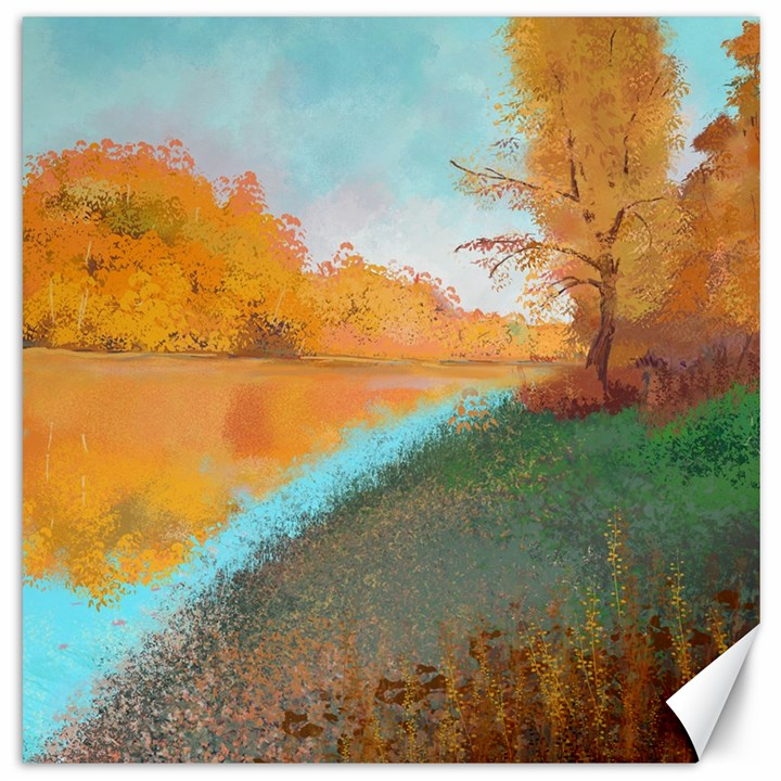 Golden Autumn Canvas 20  x 20 