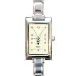 Banded Alder Borer  Rectangle Italian Charm Watch Front