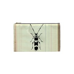 Banded Alder Borer  Cosmetic Bag (small) by Limerence