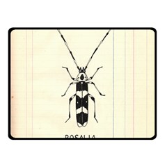 Banded Alder Borer  Fleece Blanket (small) by Limerence