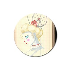 Clown Maiden Magnet 3  (round) by Limerence