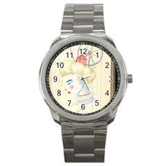 Clown Maiden Sport Metal Watch by Limerence