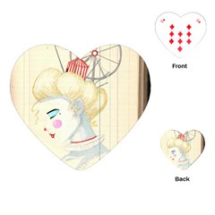 Clown Maiden Playing Cards Single Design (heart)