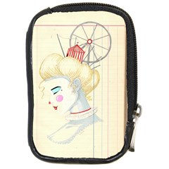 Clown Maiden Compact Camera Leather Case by Limerence