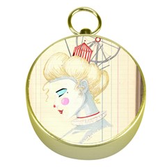 Clown Maiden Gold Compasses by Limerence