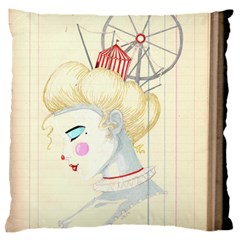 Clown Maiden Large Flano Cushion Case (one Side) by Limerence