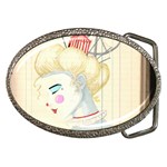 clown maiden Belt Buckles Front