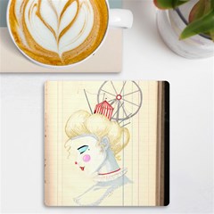 Clown Maiden Uv Print Square Tile Coaster 