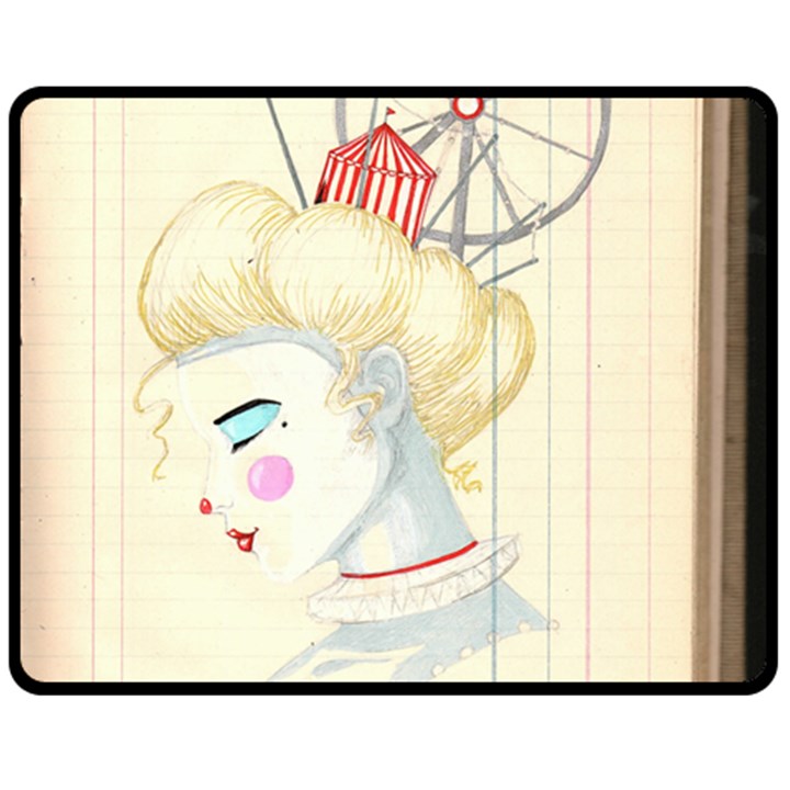 clown maiden Double Sided Fleece Blanket (Medium) 