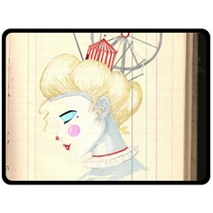 Clown Maiden Double Sided Fleece Blanket (large)  by Limerence