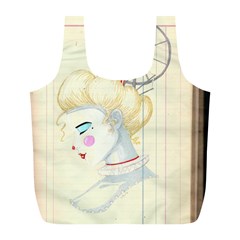 Clown Maiden Full Print Recycle Bag (l) by Limerence