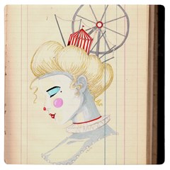 Clown Maiden Uv Print Square Tile Coaster  by Limerence