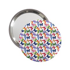 Multicolored Butterflies 2 25  Handbag Mirrors by SychEva