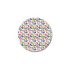 Multicolored Butterflies Golf Ball Marker (10 Pack) by SychEva