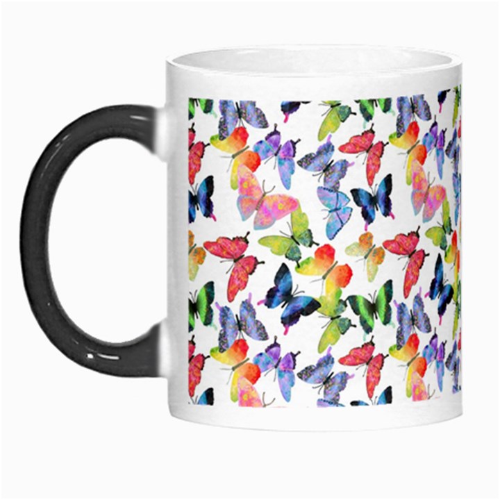 Multicolored Butterflies Morph Mugs