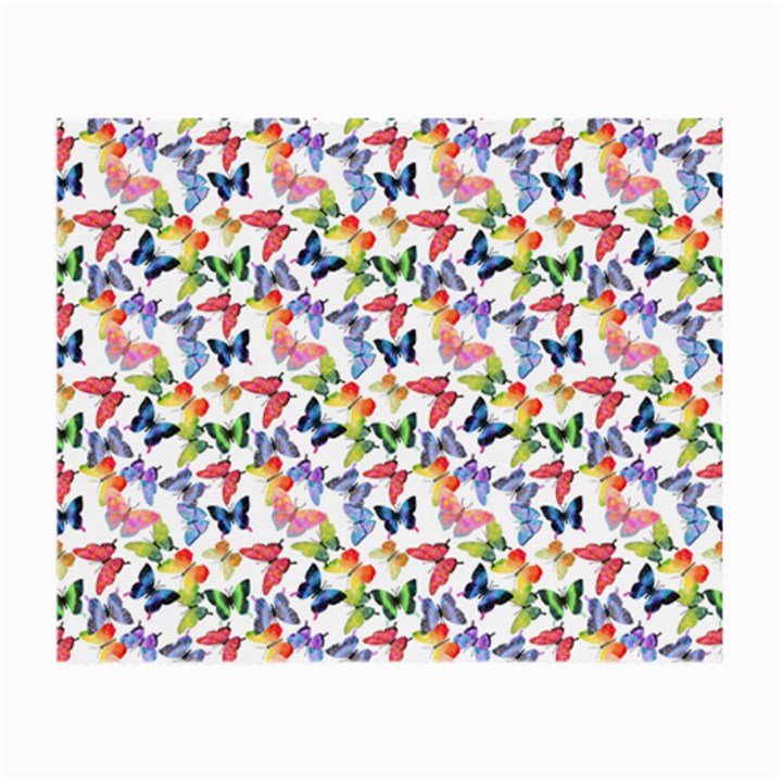 Multicolored Butterflies Small Glasses Cloth